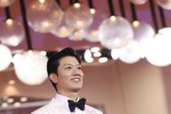 Park Hee-soon at the "Eojjeol Suga Eopda" (No Other Choice) red carpet in Italy | Image via:Getty
